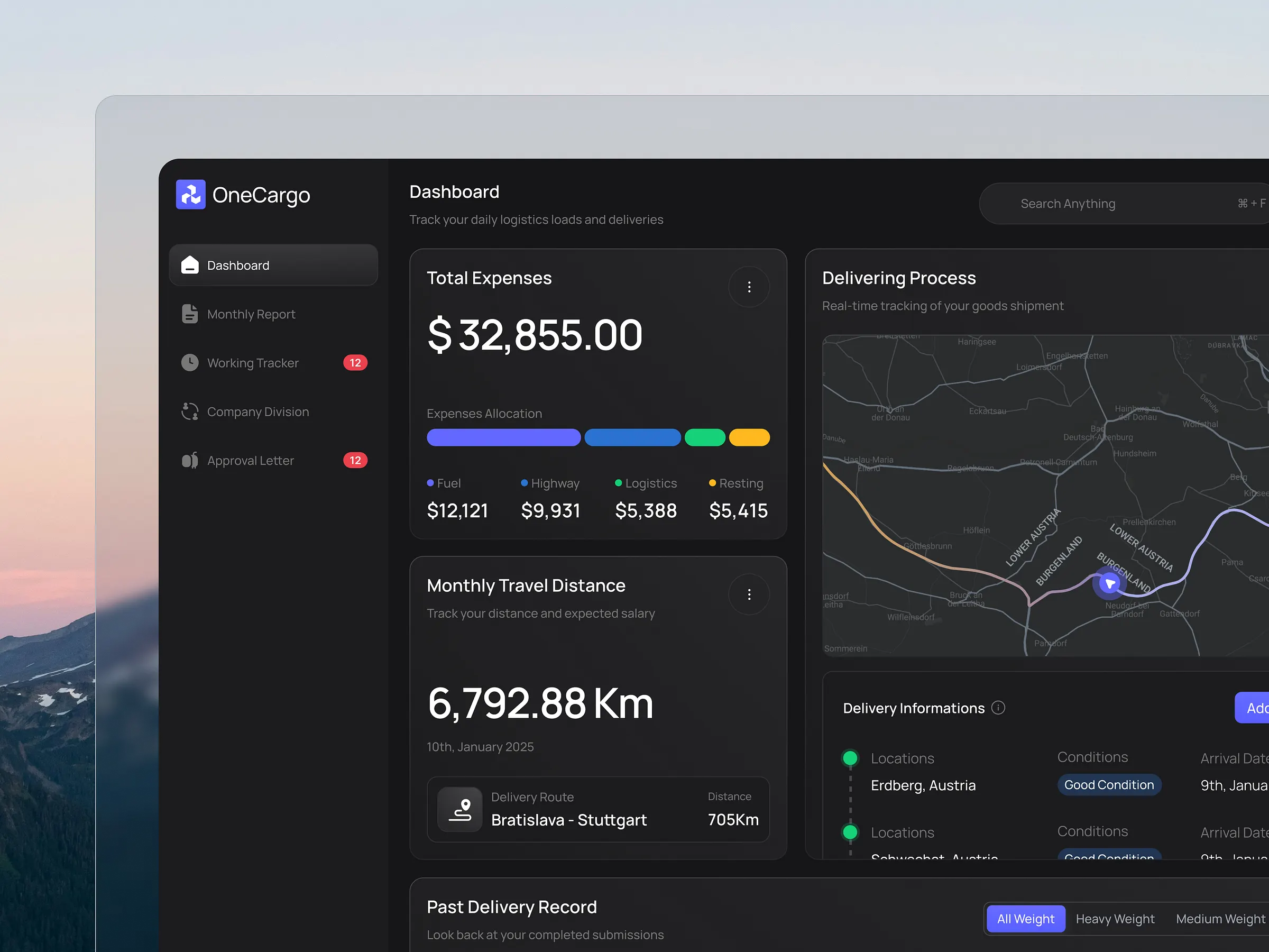 OneCargo screenshot 1