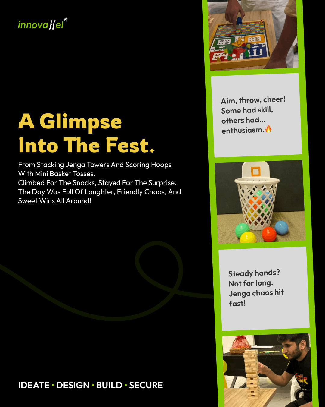 Innovaxel team members playing games at Mango Fest